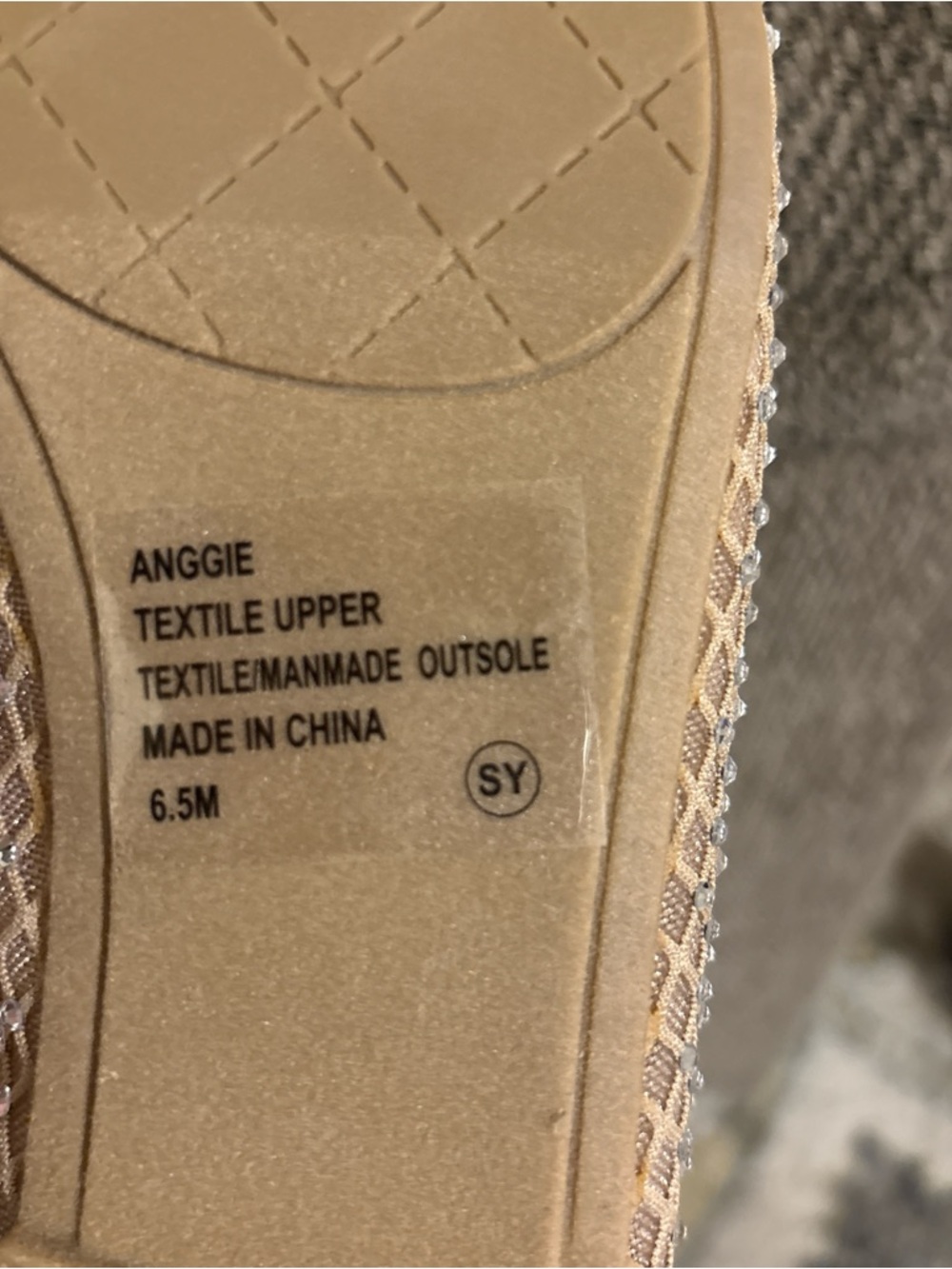 Jellypop Women's Blush Metallic Ballet Flats - Picture 2 of 8